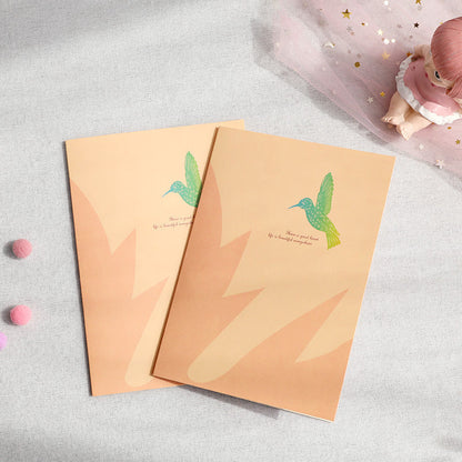 LOVELY HUMMINGBIRD POP-UP CARD
