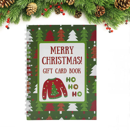【3 books】Christmas Gift Card Book, Diy Spiral Bound Gift Card Book, 5x7 Inch Colorful Spiral Bound Card Book , Christma Gift Cards Books Holder, DIY Personalized Xmas Gifts for Family,A thoughtful gift