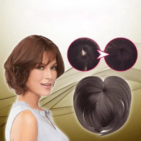 Breathable and Natural Hair Topper for Women with thinning hair