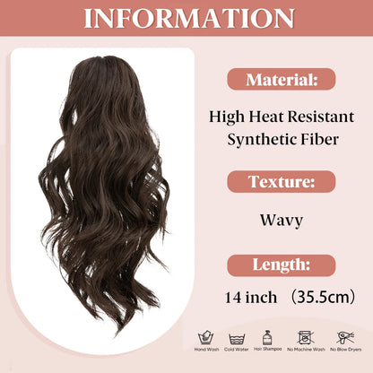 Curly Claw Clip In Ponytail Hairpiece 14"