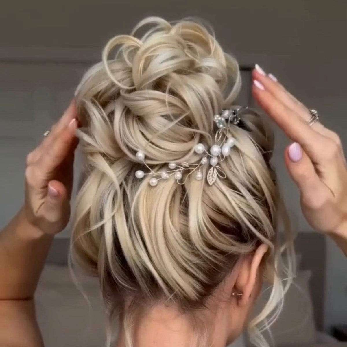 Large Messy Hair Bun Curly Synthetic hair