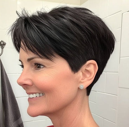 2025 Hot Sale Breathable&Natural Short Hair Topper For Women With Thinning Hair