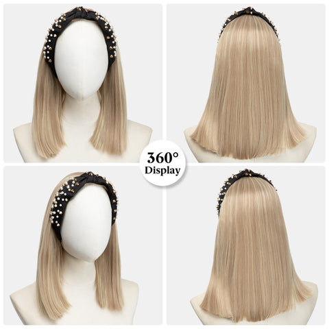 Short Straight Headband Wigs