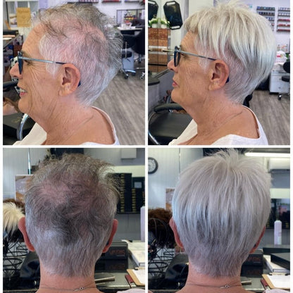 2025 Hot Sale Breathable&Natural Short Hair Topper For Women With Thinning Hair