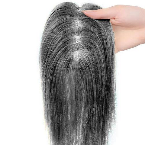 Best Breathable Real Hair Topper for Women Crown Topper No Bangs