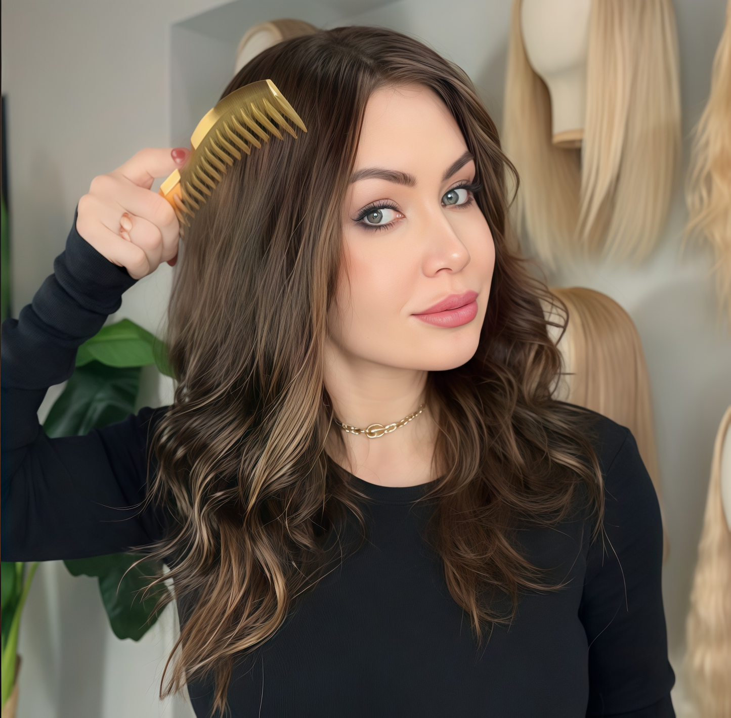 Luxury Human Hair Toppers - Hand-Tied，Undetectable Hairline，Natural Looking & Heat Resistant