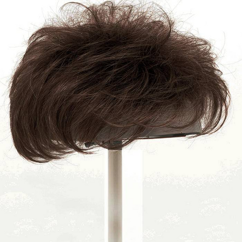 4"-6" Short hair topper to add volume, cover regrowth or thin hair patches