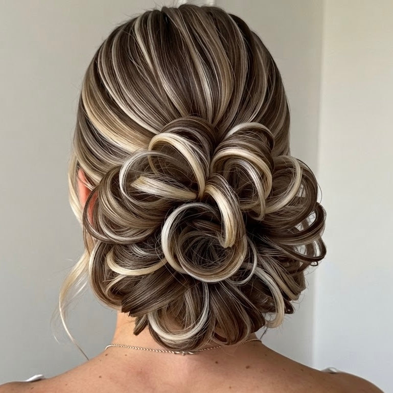 Large Messy Hair Bun Curly Synthetic hair