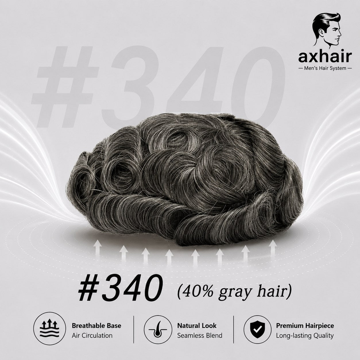 Mono PU Mono Mesh Crown + PU Men Toupee Breathable Wig Natural Hairline Human Hair System