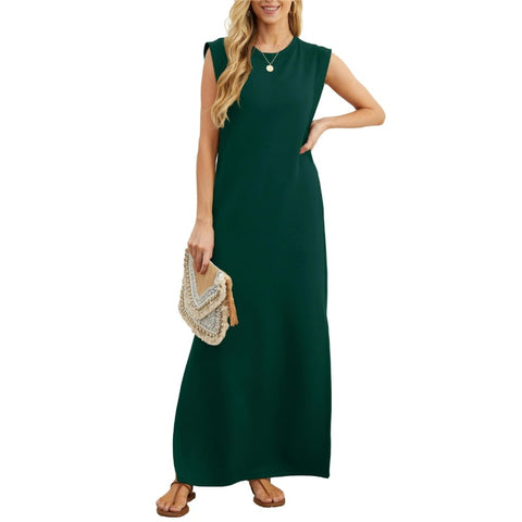 WOMEN'S CASUAL LOOSE SPLIT WRINKLE-FREE MAXI DRESS (BUY 2 FREE SHIPPING)