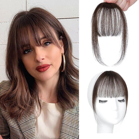 100% Real Human Clip in Bangs