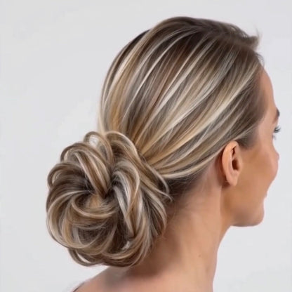 Large Messy Hair Bun Curly Synthetic hair