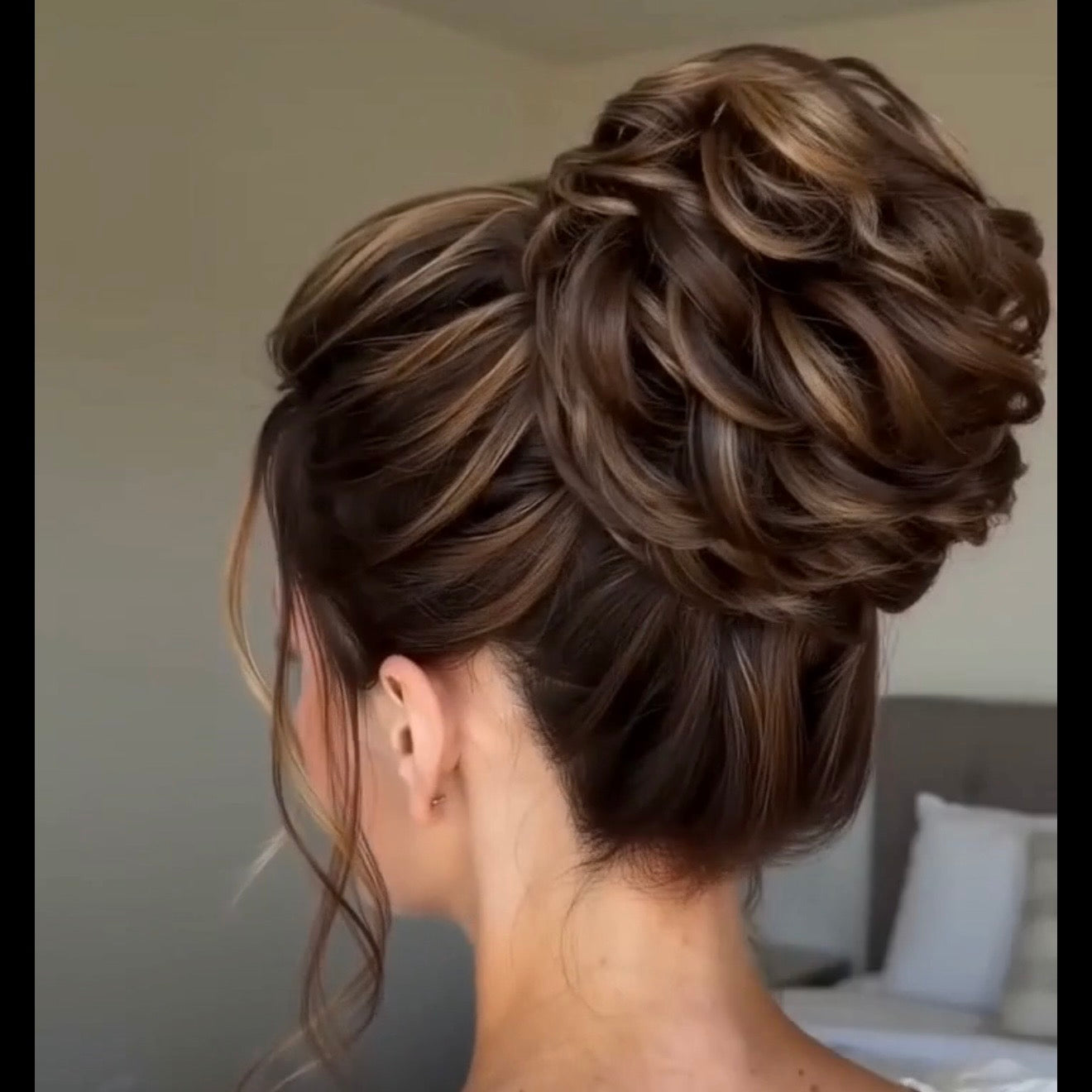 Large Messy Hair Bun Curly Synthetic hair