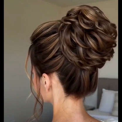 Large Messy Hair Bun Curly Synthetic hair
