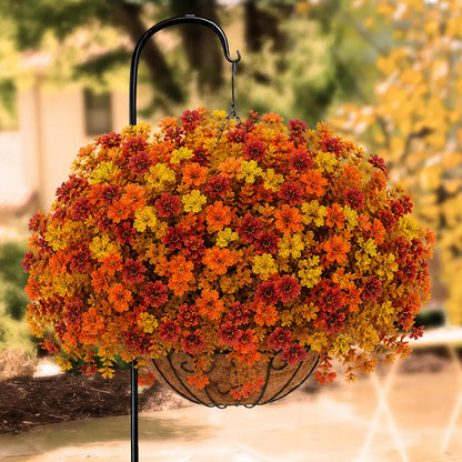 Fall Artificial Flower Halloween (6/12/24/48-Piece/set), UV Resistant Colorful Fake Flower, Decorative Bouquet for Home Garden Party Wedding Decor, Artificial Flowers Bouquet summerwin tiktokshopbacktoschool