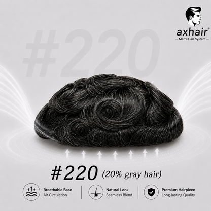 Full Swiss Lace: Hair System for Bald Men  Full Swiss Lace Base | Best for Active Lifestyle