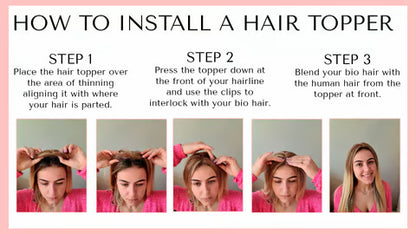 Natural Hair Toppers With Bangs For Women Adding Hair Volume Topper