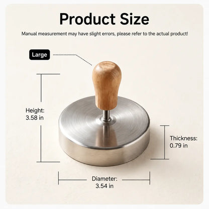 Stainless Steel Burger Press - 1Pc Nonstick Burger Patty Maker Mold, Sturdy Metal Meat Smasher, Multifunctional Kitchen Utensil for Home/Commercial Use to Make Round Patties, Burguer Patty Maker