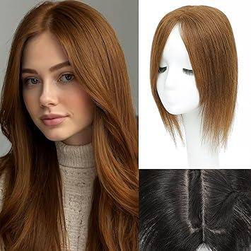 Summer Breathable Natural Straight Hair Topper For Women With Thinning Hair