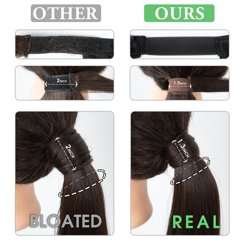 Long Wavy Ponytail Hair Extension Wrap Around Pigtail