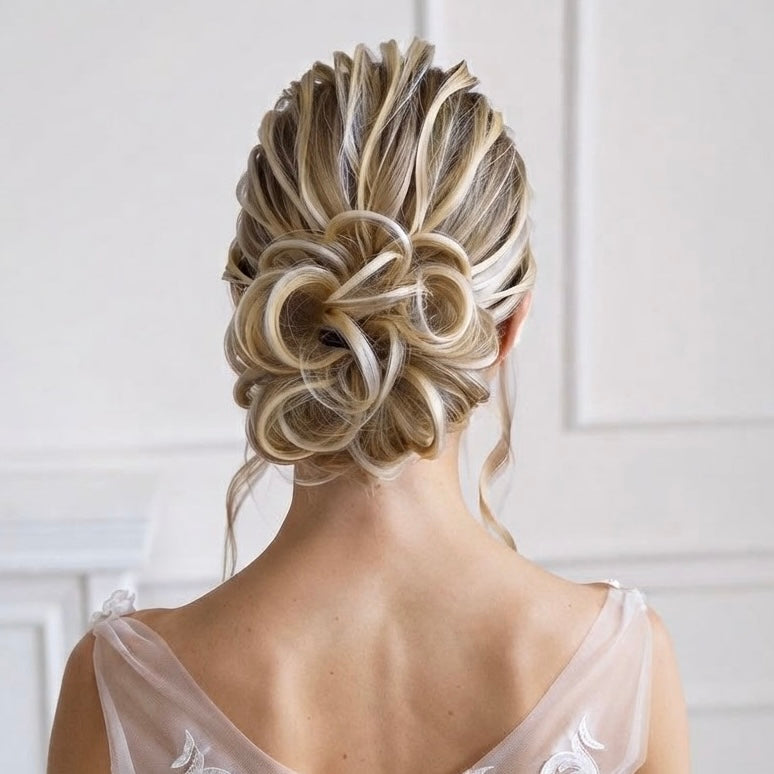 Large Messy Hair Bun Curly Synthetic hair