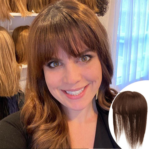 Beautiful Hair Transformation Best Hair Topper with Bangs