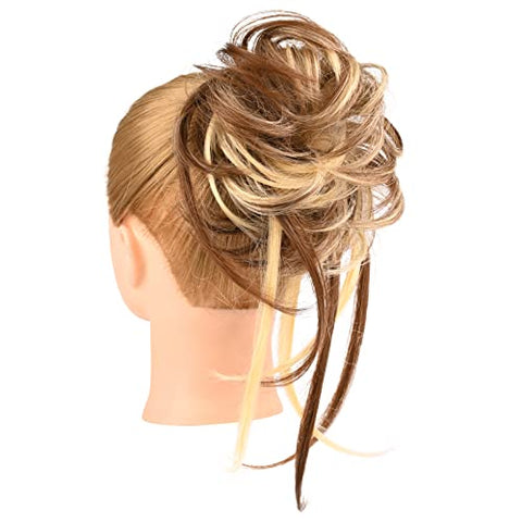 Long Tousled Updo Hair Bun