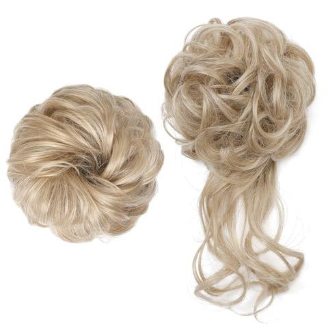 2 Styles Classic Tousled Updo Elastic Hair Bun