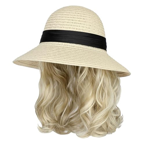 Sun Hat with Hair Extensions