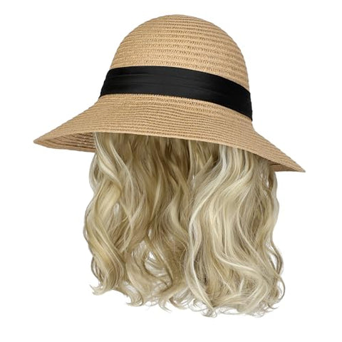 Sun Hat with Hair Extensions