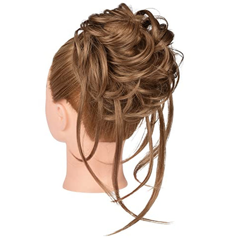 Long Tousled Updo Hair Bun