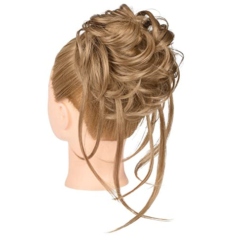 Long Tousled Updo Hair Bun