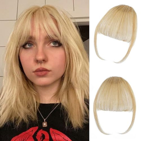 100% Real Human Clip in Bangs