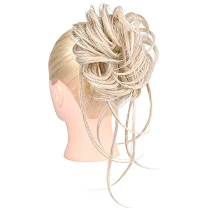 Long Tousled Updo Hair Bun