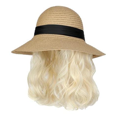 Sun Hat with Hair Extensions