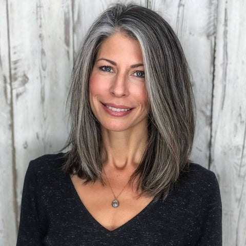 Summer Breathable Natural Straight Hair Topper For Women With Thinning Hair
