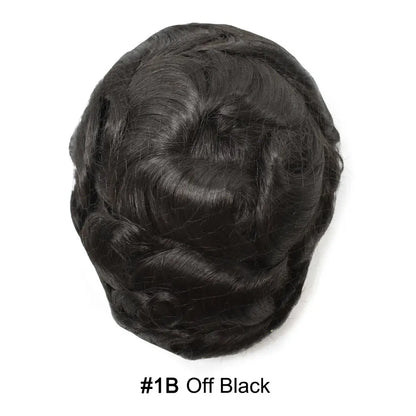 Mens Hair System 0.04mm Ultra Thin Skin Toupee For Men Hairpiece Real Human Hair Replacement Systems All V-Looped Knots Invisible Realistic Natural Hairline Male Hair Prosthesis Protesis Capilar Hombre