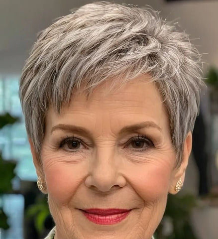 2025 Hot Sale Breathable&Natural Short Hair Topper For Women With Thinning Hair