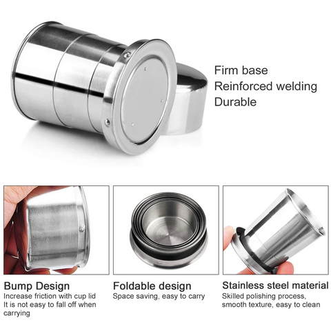 Stainless Steel Folding Cup