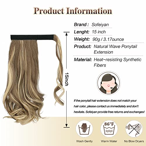 Wrap Around Curly Ponytail Extension 15 Inch