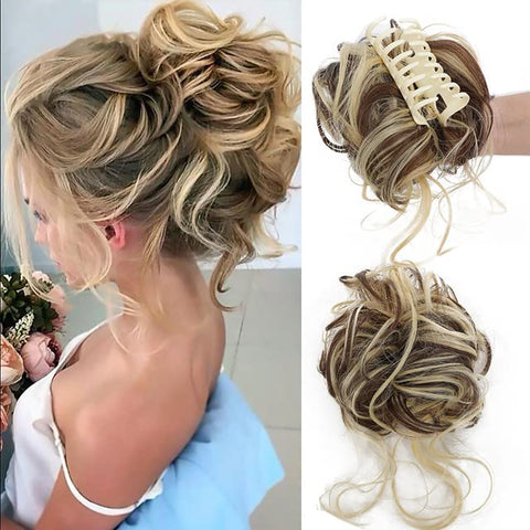 Claw Hair Bun Messy Curly Hair Bun