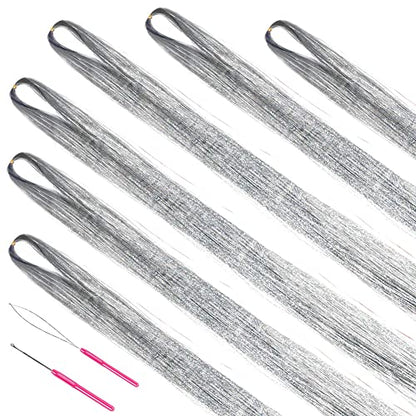 Sparkling Shiny Tinsel Hair Extensions
