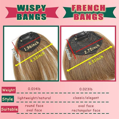100% Real Human Clip in Bangs
