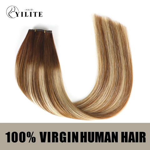 Seamless Genius Virgin Human Hair Weft 2Pcs (#P6/613/T4）