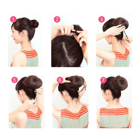 Donut Drawstring Hair Bun