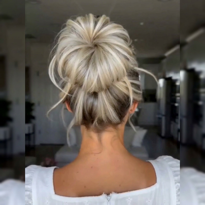 Large Messy Hair Bun Curly Synthetic hair