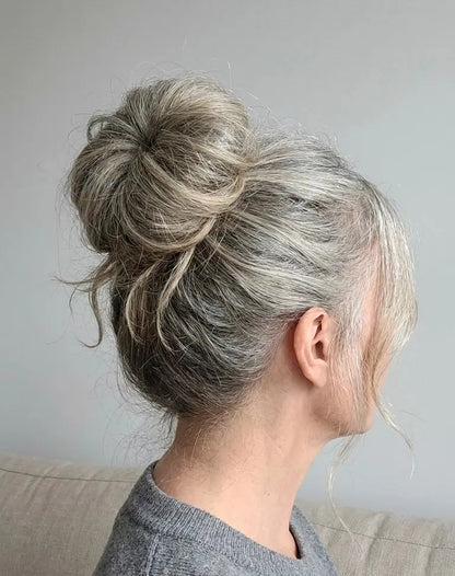 Large Messy Hair Bun Curly Synthetic hair