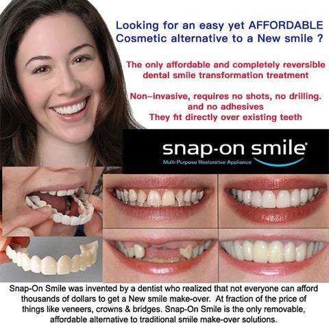 💝Last day discount-50%Off💝Latest👨‍⚕Adjustable Snap-On Dentures😁