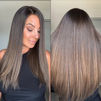 Natural Human Hair Topper - Silk Top Base Hair Topper - Straight Hair Natural and Seemless