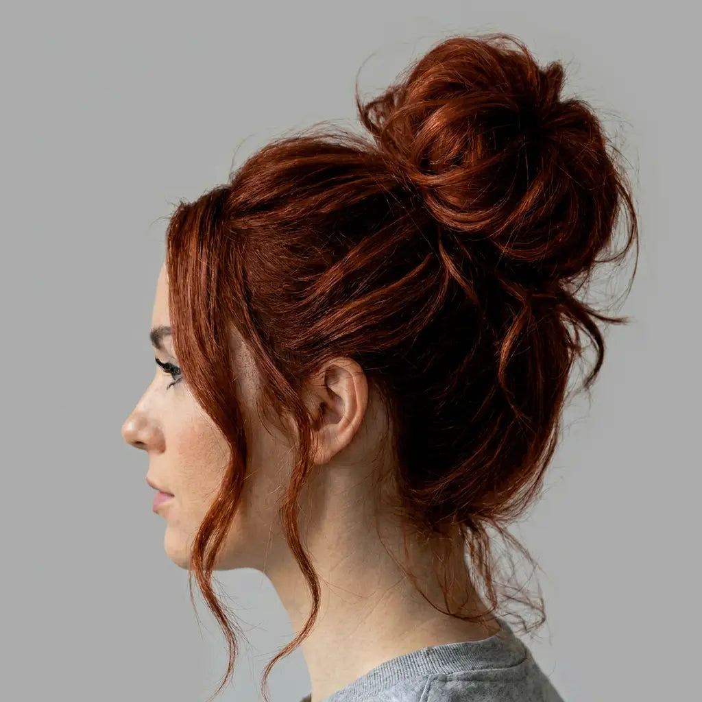 Large Messy Hair Bun Curly Synthetic hair